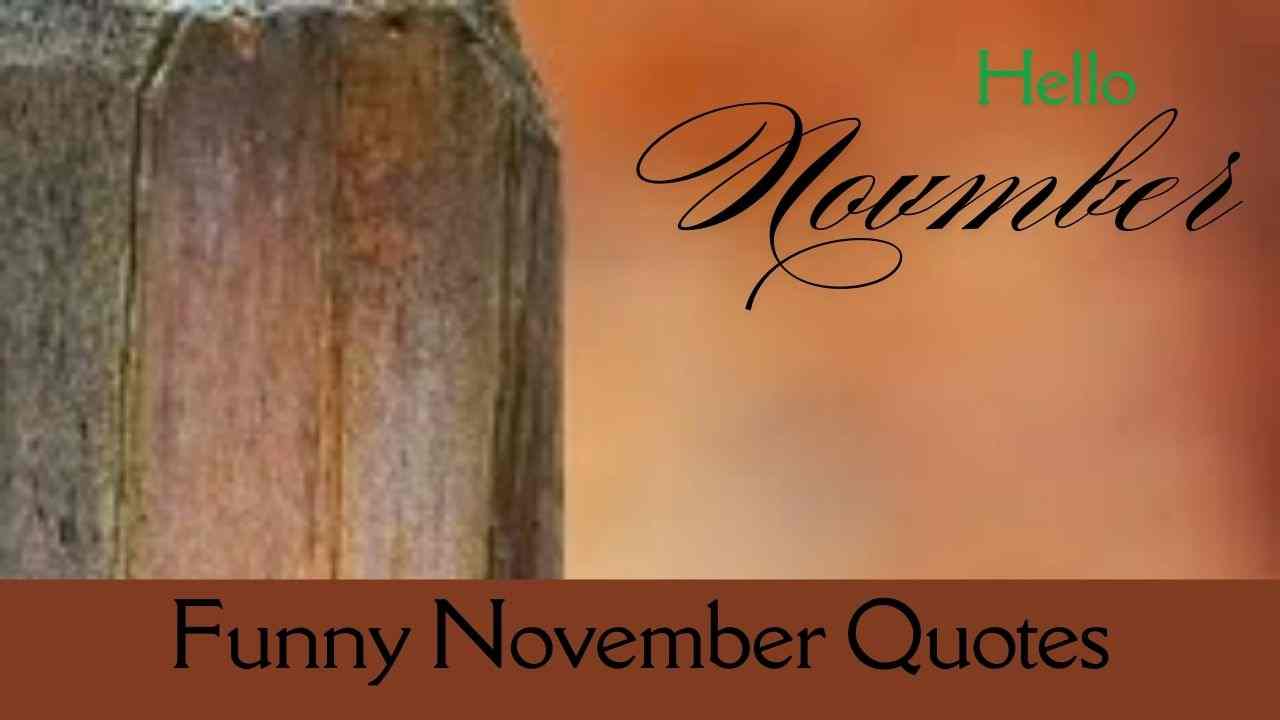 Funny November Quotes