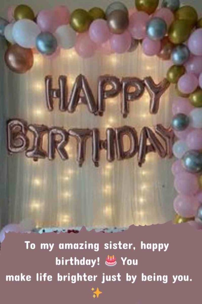 Blessing Birthday wishes for sister