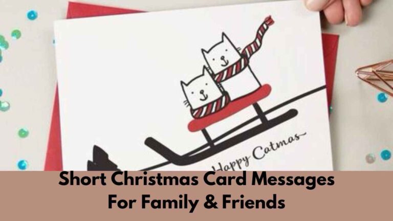 Short Christmas Card Messages For Family & Friends