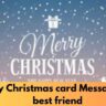 Funny Christmas card Messages for best friend